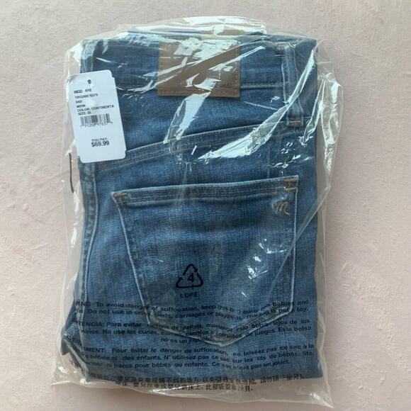 NEW $70 MADEWELL Skinny Jeans Medium Wash Mid Rise Denim Ankle Stretch 25 - Picture 10 of 11